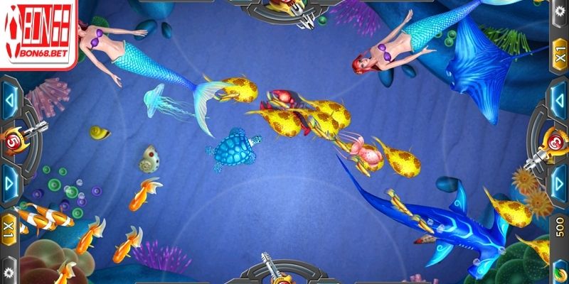 Bắn Cá Tiểu Tiên Cá Bon68 – Kinh Nghiệm Săn Thưởng Hiệu Quả 2 Các loại súng trong trò chơi