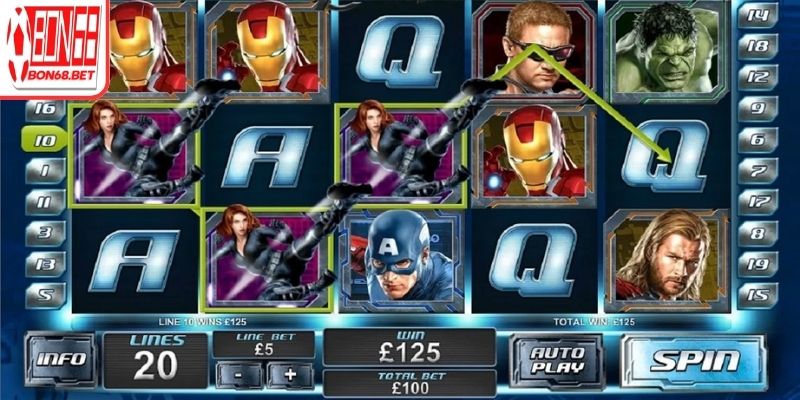 Nổ Hũ Siêu Anh Hùng Bon68 – Khám Phá Tính Năng Hấp Dẫn 3 Điều chỉnh mức cược theo nhịp